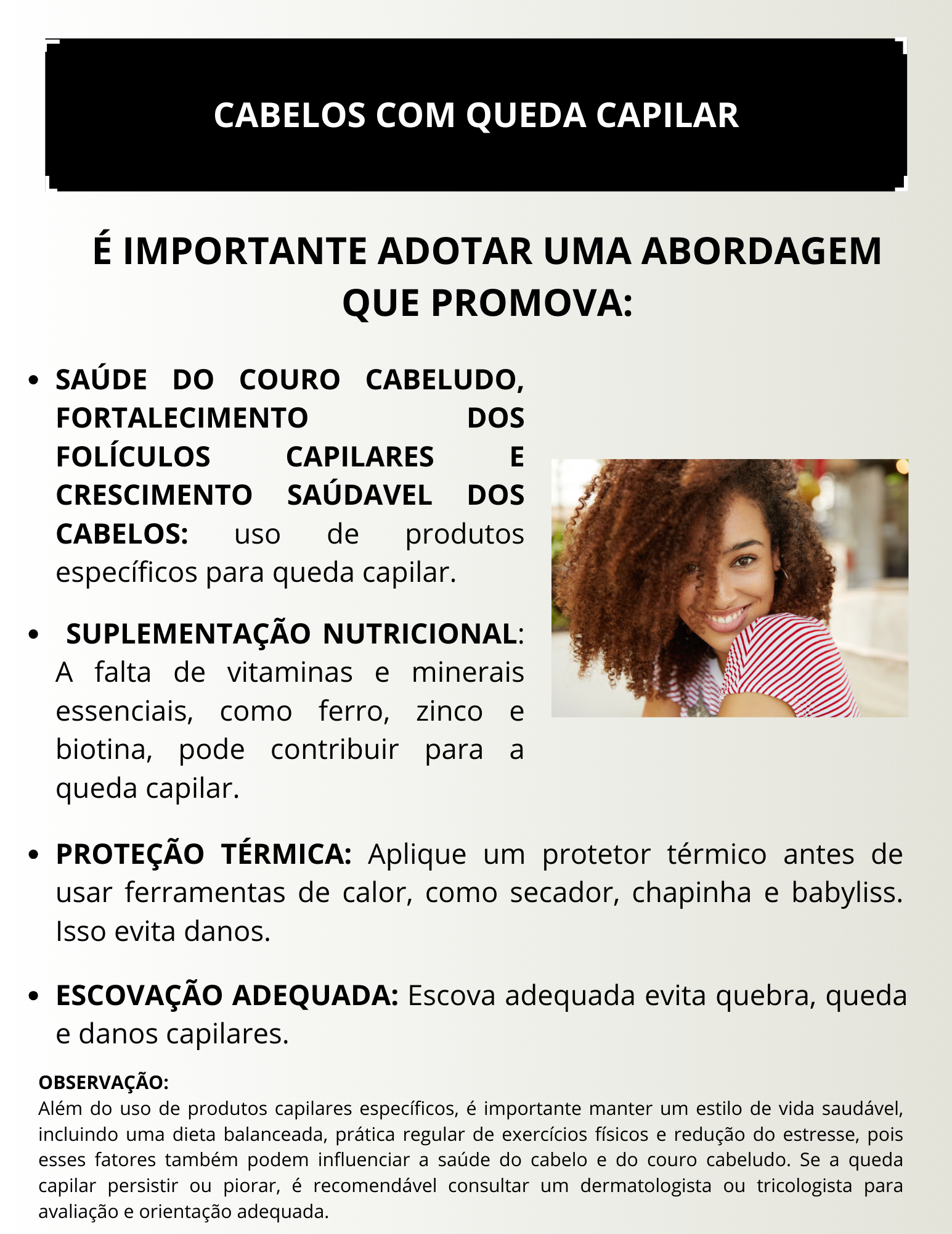 Capa Dor Cabelos com queda